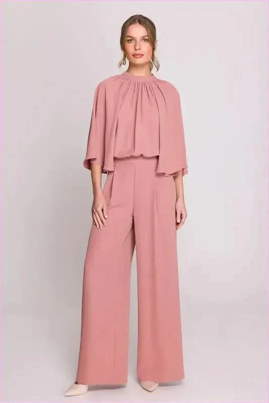 Kimono Sleeve Jumpsuit Unique Style