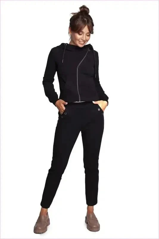 Knit Fashion Pants Unique Style Grommets