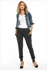 Knit Sweatpants Unique Style Fashion Bottoms