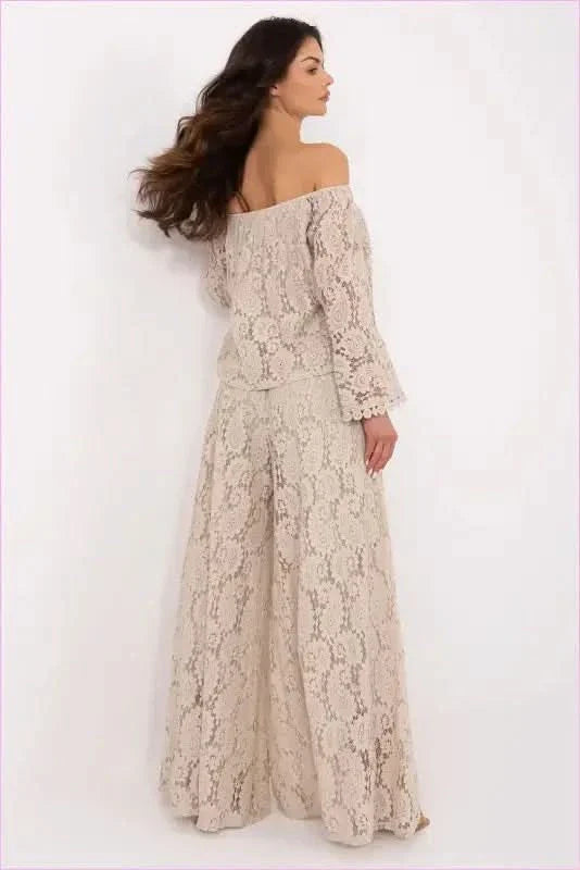 Lace Palazzo Pants Everyday Wear Fashion Style