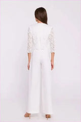 Lace Top Jumpsuit Unique Fashion Style