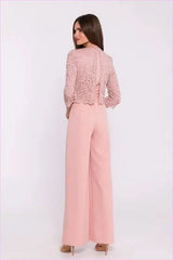 Lace Top Jumpsuit Unique Fashion Style