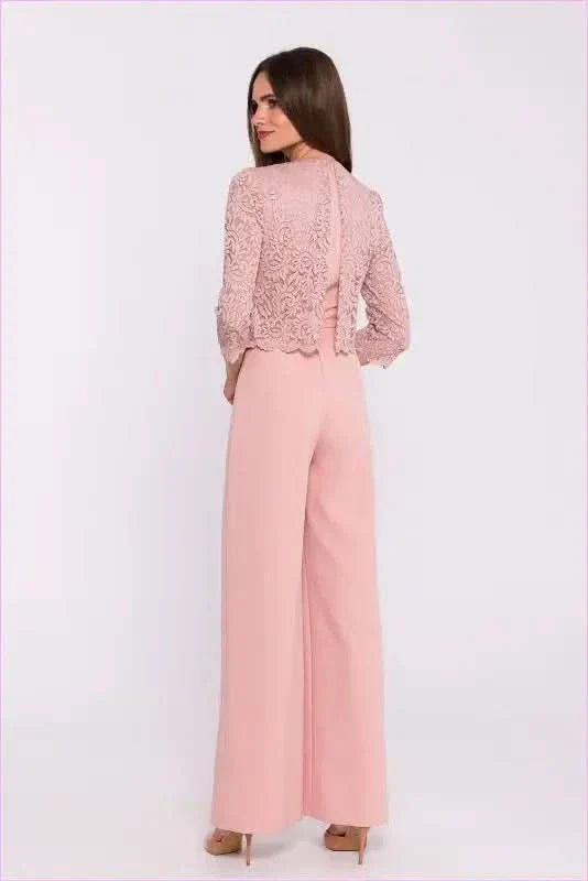 Lace Top Jumpsuit Unique Fashion Style