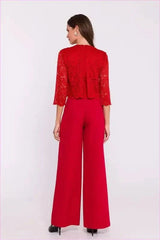 Lace Top Jumpsuit Unique Fashion Style
