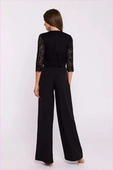 Lace Top Jumpsuit Unique Fashion Style