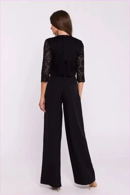 Lace Top Jumpsuit Unique Fashion Style