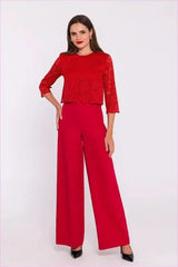 Lace Top Jumpsuit Unique Fashion Style