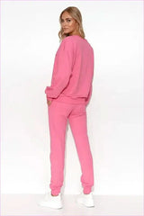 Lightweight Womens Sweatshirt with Ribbed Cuffs Fashion Set
