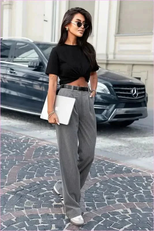 Lilou Pants Classic Feminine Style Fashion