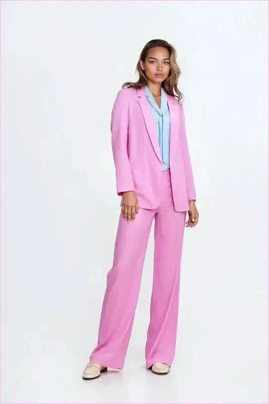 Linen Blend Silhouette Trousers Fashion Style