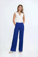 Linen Blend Silhouette Trousers Fashion Style
