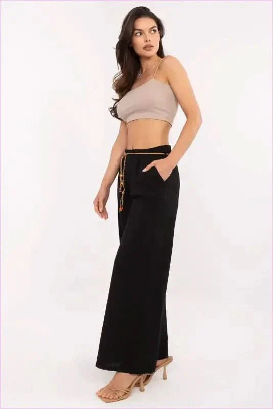 Linen Cotton Trousers for Women's Fashion Style