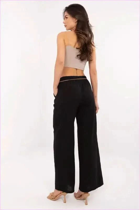 Linen Cotton Trousers for Women's Fashion Style