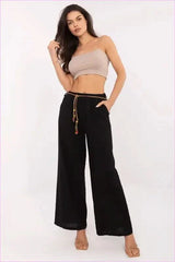 Linen Cotton Trousers for Women's Fashion Style