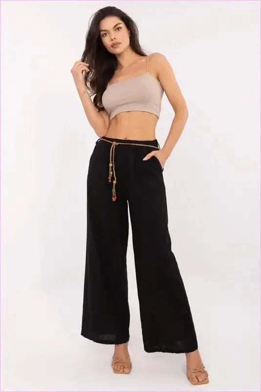Linen Cotton Trousers for Women's Fashion Style