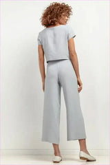 Linen T406 Summer Fashion Style Pants