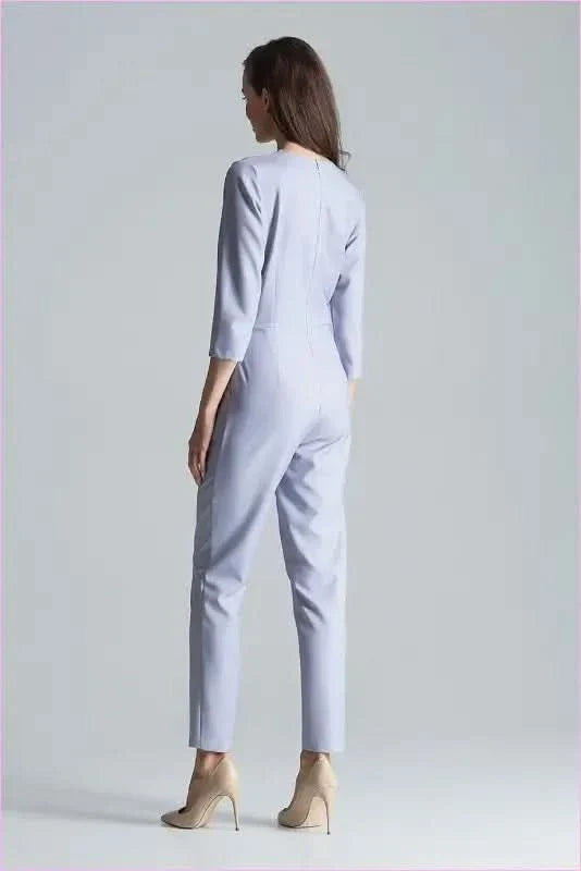 Maroon Envelope Neck Jumpsuit Unique Style