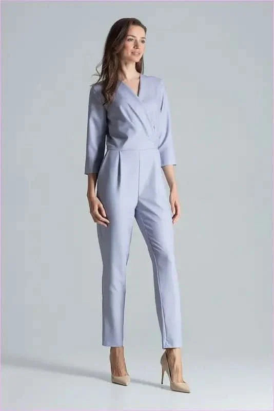 Maroon Envelope Neck Jumpsuit Unique Style