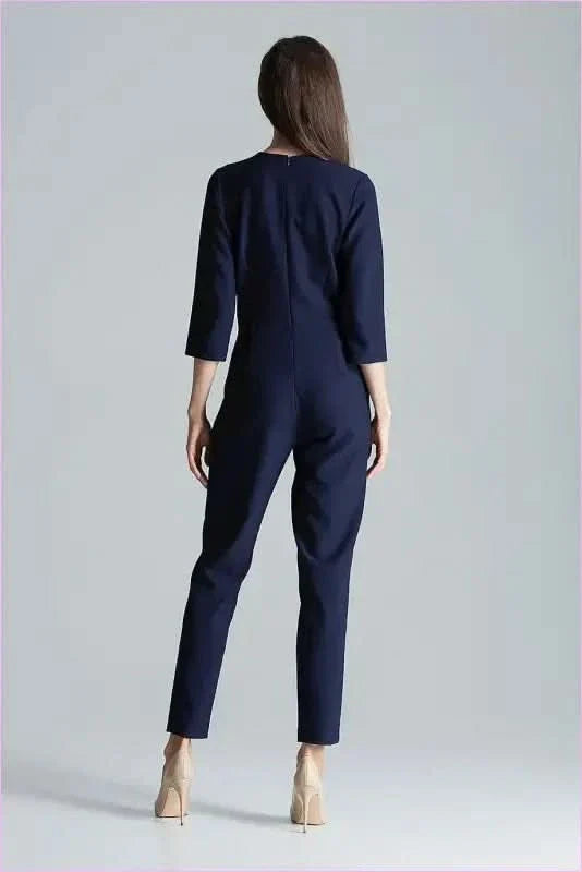 Maroon Envelope Neck Jumpsuit Unique Style