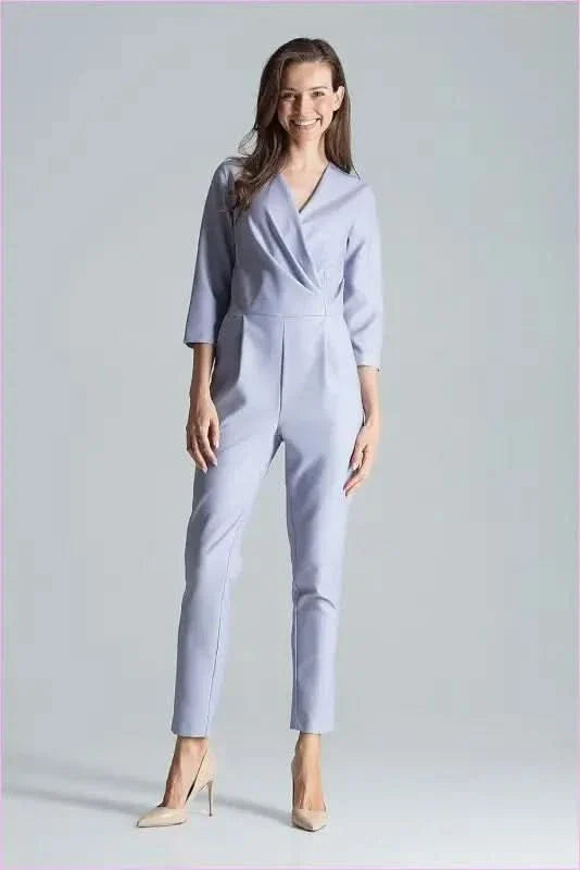 Maroon Envelope Neck Jumpsuit Unique Style