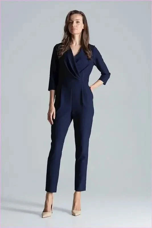 Maroon Envelope Neck Jumpsuit Unique Style