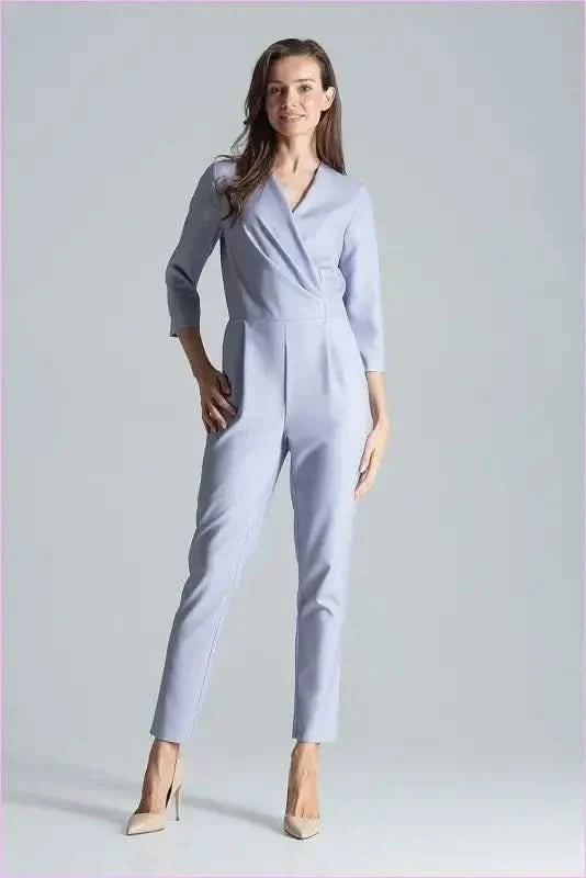 Maroon Envelope Neck Jumpsuit Unique Style