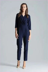 Maroon Envelope Neck Jumpsuit Unique Style