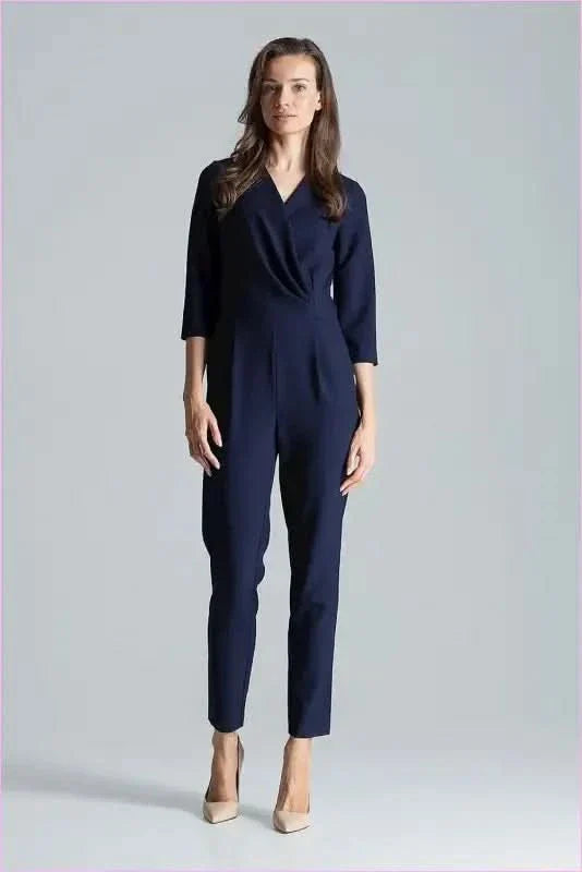 Maroon Envelope Neck Jumpsuit Unique Style