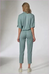 Orange Tapered Trousers Unique Style Fashion