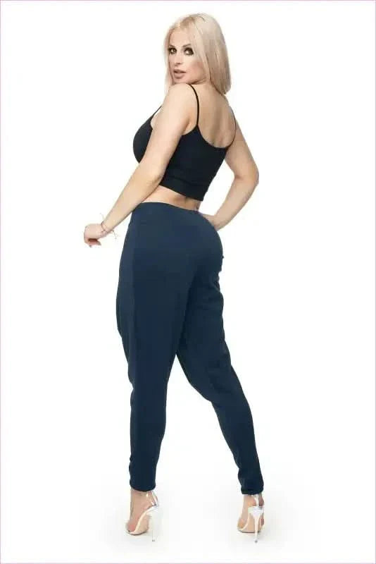 Overlap Baggy Trousers Unique Style