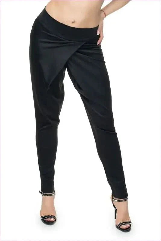 Overlap Baggy Trousers Unique Style