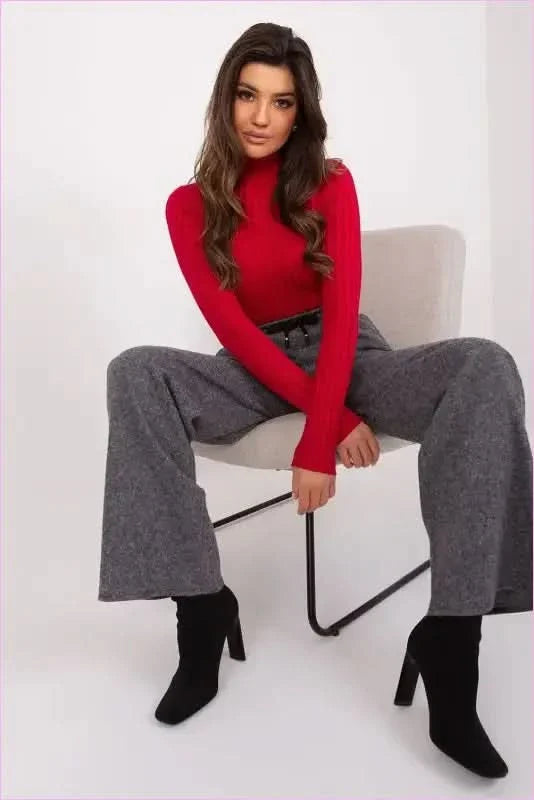 Pepite Pattern Wide Leg Pants Fashion Style
