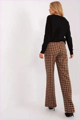 Pepite Pattern Wide Leg Pants Fashion Style