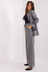 Pepite Pattern Wide Leg Pants Fashion Style