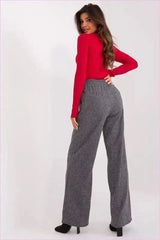 Pepite Pattern Wide Leg Pants Fashion Style