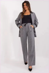 Pepite Pattern Wide Leg Pants Fashion Style