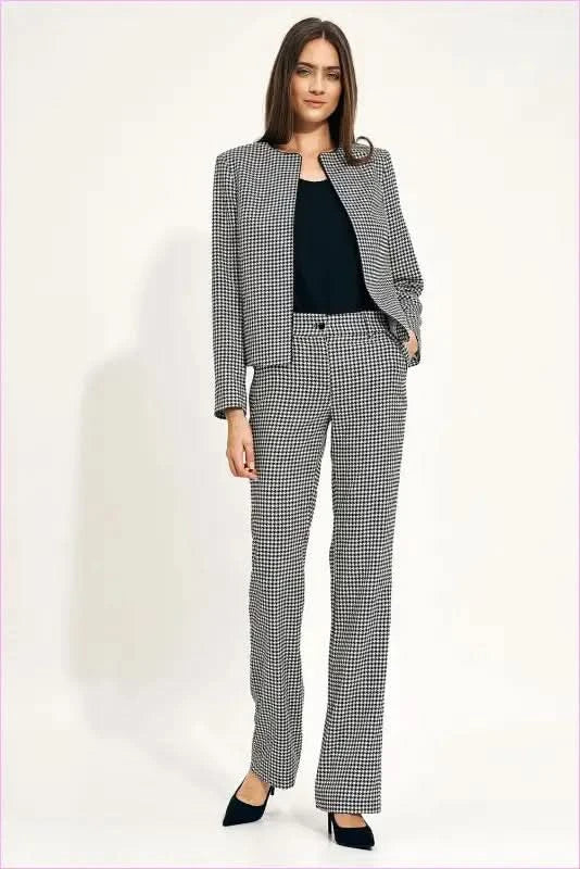Pepite Print Flare Pants Unique Style Fashion
