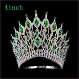 Pink Gemstone Rhinestone Wedding Crown Tiara Hair Jewellery