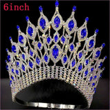 Pink Gemstone Rhinestone Wedding Crown Tiara Hair Jewellery