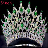 Pink Gemstone Rhinestone Wedding Crown Tiara Hair Jewellery