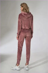 Pink Velour Sweatpants Unique Style