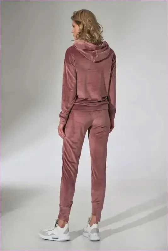 Pink Velour Sweatpants Unique Style