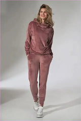 Pink Velour Sweatpants Unique Style