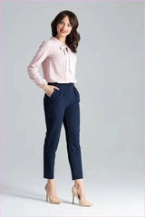 Pleated Cigarette Pants Fashion Style