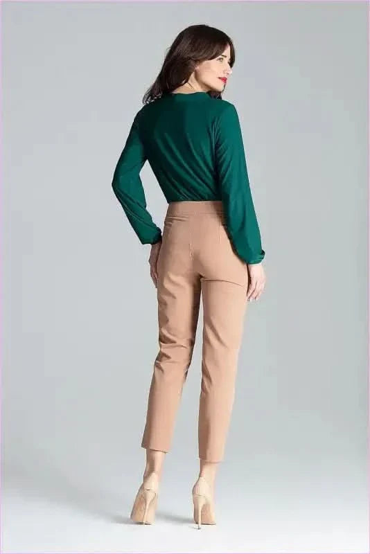 Pleated Cigarette Pants Fashion Style