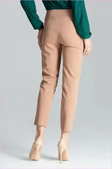Pleated Cigarette Pants Fashion Style