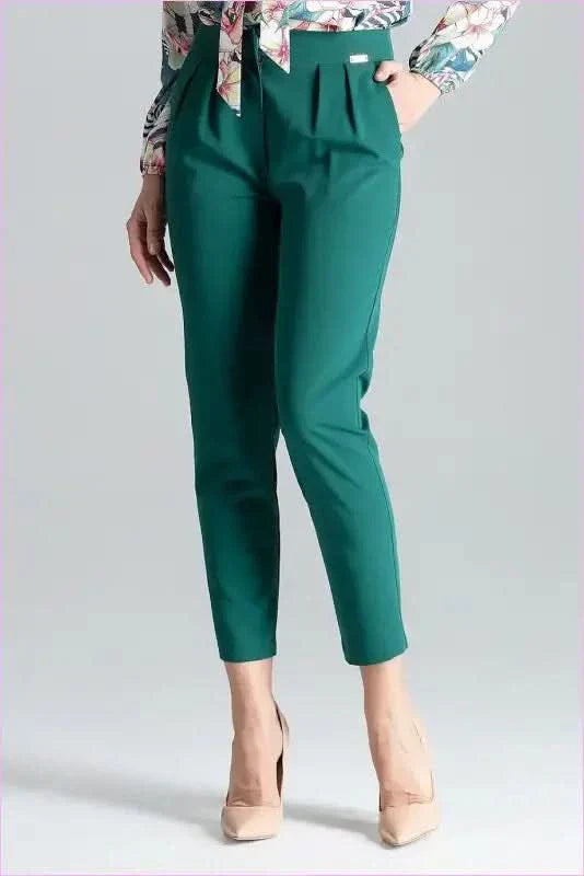 Pleated Cigarette Pants Fashion Style