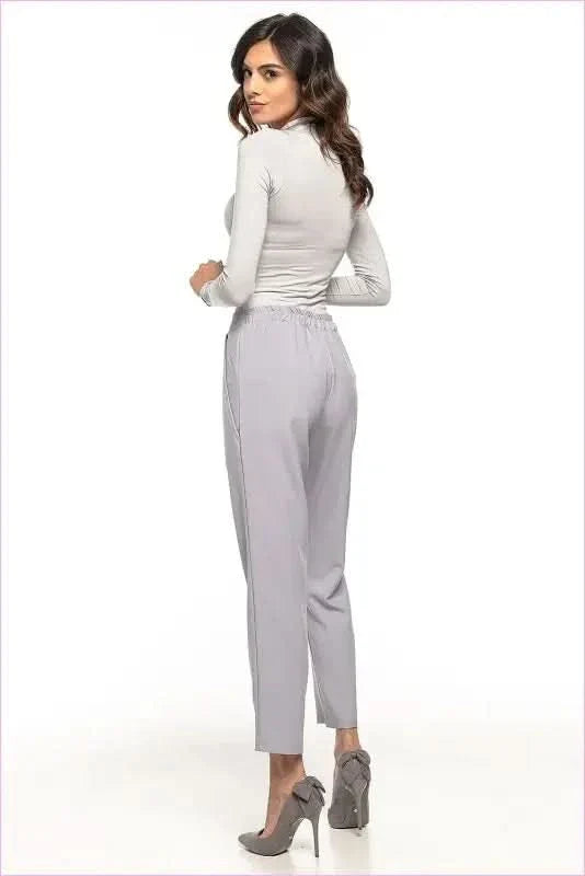 Pleated Cigarette Trousers Unique Style Fashion