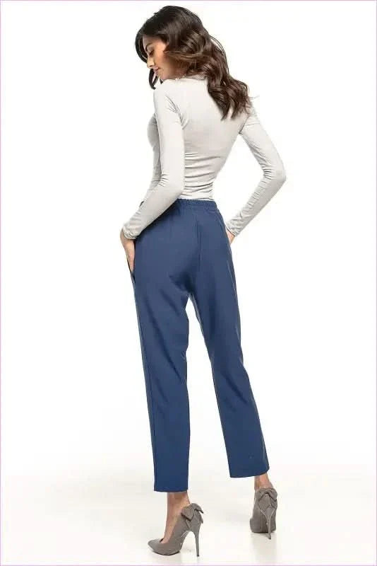 Pleated Cigarette Trousers Unique Style Fashion