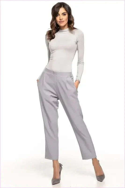 Pleated Cigarette Trousers Unique Style Fashion